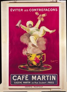 إعلان ملصق "مقهى مارتن" ، 1921